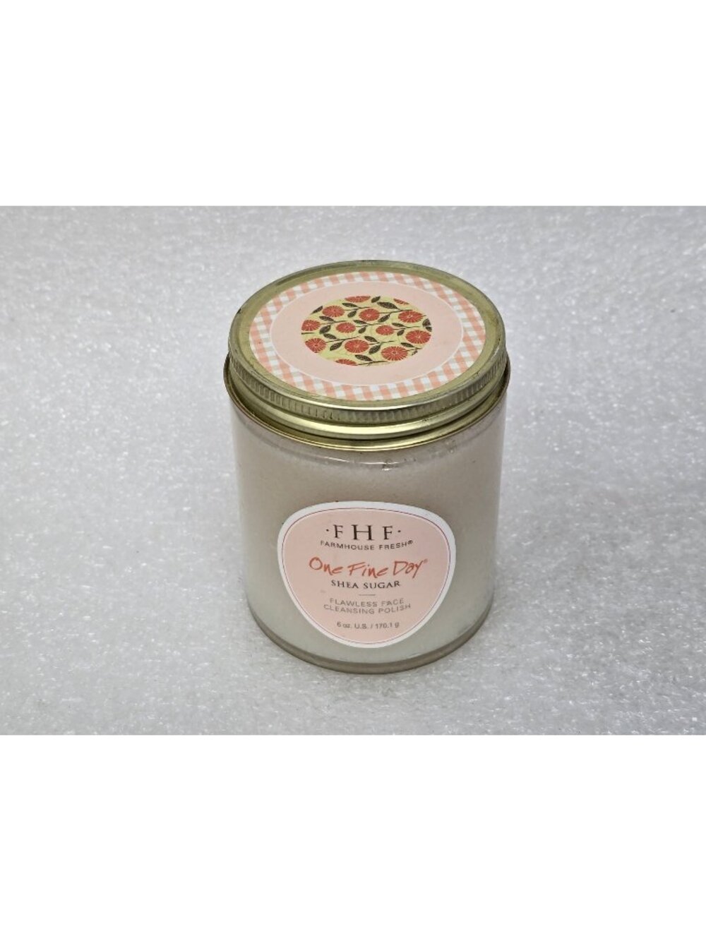 FHF Farmhouse Fresh One Fine Day Shea Sugar Face Cleansing Polish 6 Oz Jar